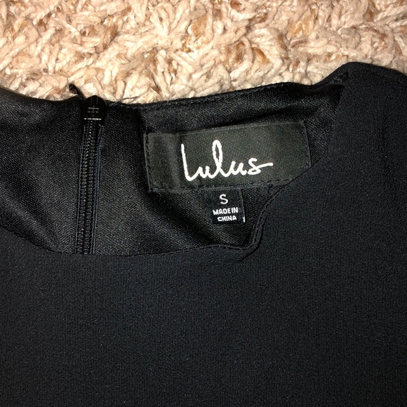 black fit and flair dress - Picture 2 of 3